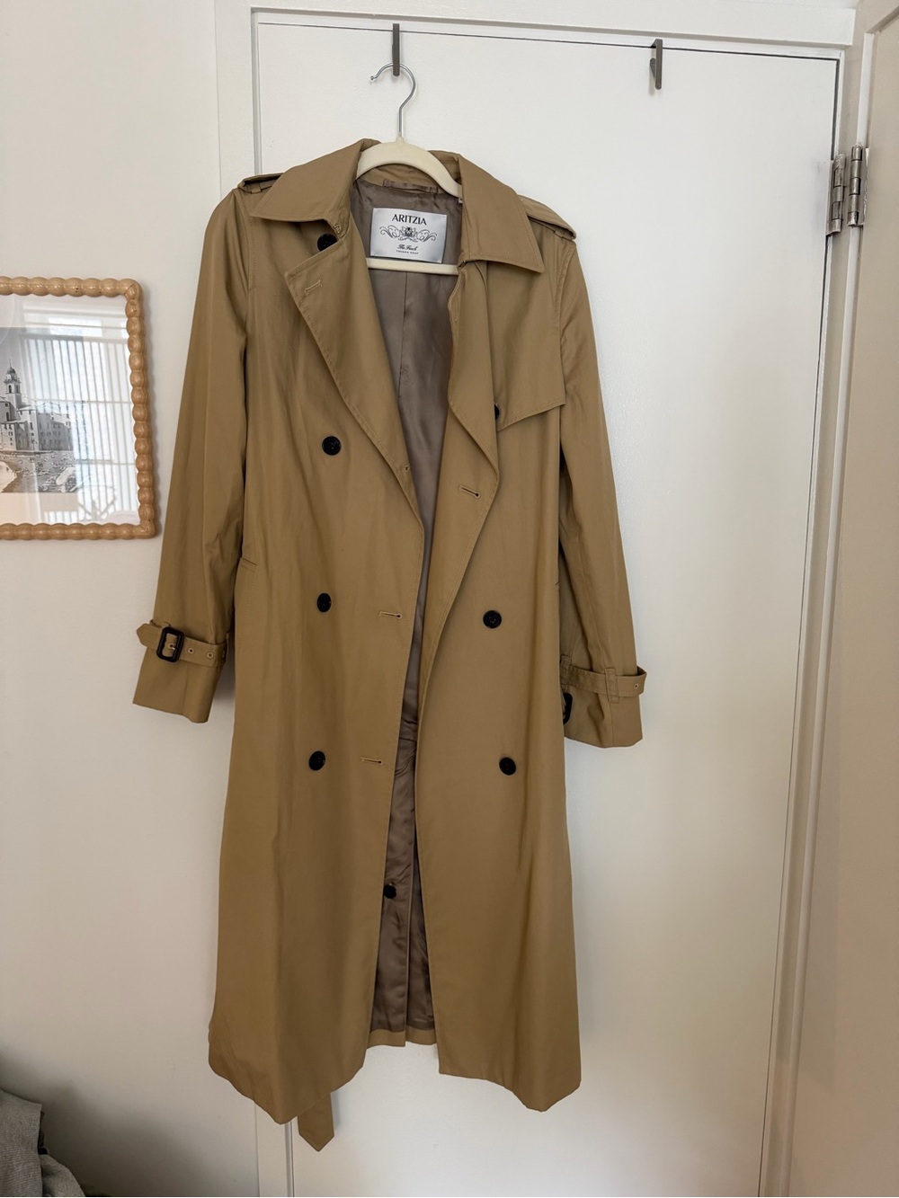 Aritzia Tan finch Trench Coat - Classic Double-Breasted Women's Trench